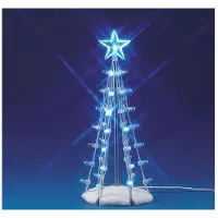 Lemax Weihnachtsfigur Lighted silhouette tree (blue) m (blauw)