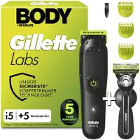 Gillette GilletteLabs Body + Intimate, i5 Körpertrimmer und Rasierer