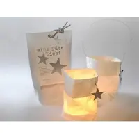 Raumgestalt Eine Tüte Licht 4er-Set weiß 12x25x5 cm