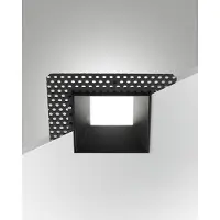 Licht-Erlebnisse LED Einbaustrahler Dimmer Aluminium IP40 Schwarz quadratisch 3000 K 930 lm Wand Einbauleuchte