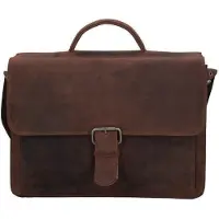 Plevier Retro Newton Laptoptasche 3 Fächern 15.6" braun