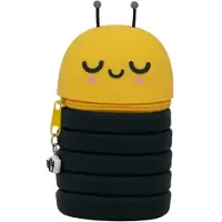 Mr. Wonderful Ausziehbares Silikon-Etui – Biene – mit Reißverschluss – Federmäpp