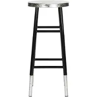 Safavieh Glam Bar & Counter Stool, in Black and Silver