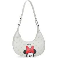 Disney Joumma Bowlogue Minnie Umhängetasche Beige 24x12x6 cm Polyurethanund Polyester