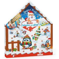 Merkloos Kinder Adventskalender – Countdown bis Weihnachten – Kinder Schokoladen-Sortiment – 24 Schokoladenfiguren – 184 g