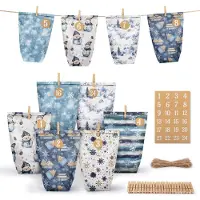 OEM Adventskalender-Tüten zum Befüllen - 24 Papiertüten für Weihnachtskalender