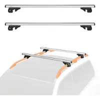 Amazon Basics A. Basics Dachträger mit Querträger, 132 cm, für Spannweiten von bis zu 117 cm z