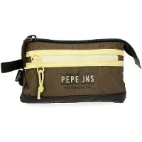 Pepe Jeans Caden Dreifaches Federmäppchen Grün 22x12x5 cms Polyester