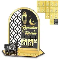 OEM Ramadan Countdown-Kalender - Acryl-Tischdekoration zum Selberbauen - Eid Mubarak Dekoration - Transparent