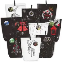 Dripio Adventskalender zum Befüllen, 24 Papier-Weihnachtstüten, DIY