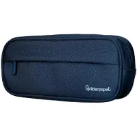 Liderpapel Klassisches Federmäppchen, oval, 2 Reißverschlüsse, Vordertasche, 210