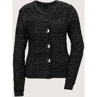 MADELEINE Strickjacke "Strickjacke Grobstrick-Cardigan mit Glanzgarn"