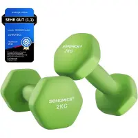 Songmics Kurzhanteln 2er-Set grün SYL904C01