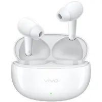 Vivo Buds Pro, Makrana White, 55 dB ANC Geräuschunterdrückung, 11 mm dynamische Treiber, Dual-Mikrofone für klare Anrufe, AAC-Audio, Bluetooth 6.1, lange Akkulaufzeit 58 mAh + 525 mAh Ladeetui, IP54.