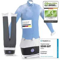 Cleanmaxx Bügler mit Dampffunktion für Hemden & Blusen + Bügler-Aufsatz für Hosen - silber/schwarz