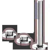 Keuco EDITION 400 Dreiloch-Wannenmischer Wannenrand, 51530010500, Farbe: Verchromt