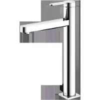 Keuco IXMO Flat Einhebel-Waschtischmischer 210, ohne Zugstangen-Ablaufgarnitur, Ausladung 159mm, 59510013100, Farbe: Verchromt
