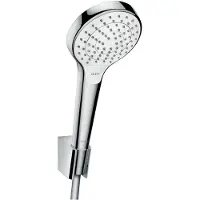 Hansgrohe Croma Select S Brausehalterset 110 Vario, EcoSmart, mit Brauseschlauch 160cm, weiß/chrom, 28094400