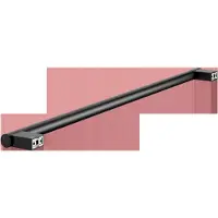 Keuco PLAN Badetuchhalter, 850mm, verdeckte Befestigung, 14901370800, Farbe: Schwarz Matt