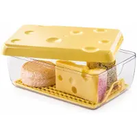 Snips Käsedose Kühlschrank 3 L, großer Käsebehälter mit Deckel und Frischegitter