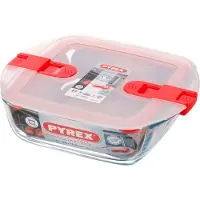 Pyrex 211PH00/7146 mikrowellengeeigneter Aufbewahrungsbehälter aus Glas, Kunstst