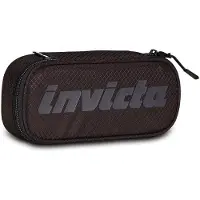 Invicta Schullippenstifthalter, Bleistifttasche, LED-Linie, schwarz, ovale Tasch
