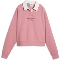 Puma Kapuzensweatshirt "CLASS RELAXED LONGSLEEVE POLO FL", mit Kapuze, normaler Kragen, mit Ärmellänge lang