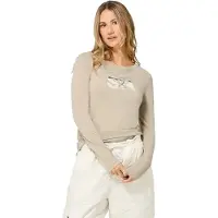 Super.natural W Cross Country Logo LS white pepper/various (Y42) XS
