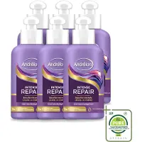 Unilever 6 x Andrélon Intense Repair Leave-In Crème - 200 ml - Großpackung - 6 Stücke