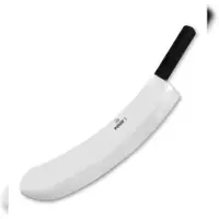 Pirge Ecco Wiegemesser für Fleisch 45 cm - Einschneidig Kräutermesser Schlachtermesser Fleischermesser - Edelstahl Profi Küchenmesser Metzgermesser