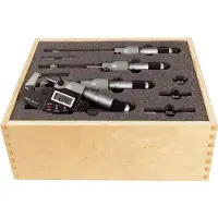 Format Bügelmessschraube IP65 digital im Etui 0-100mm