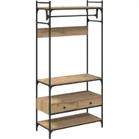 vidaXL Kleiderschrank Artisan-Eiche 89 x 39 x 184.5 cm Holzwerkstoff