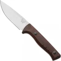 Benchmade SlipRidge Fixed 15650 Satin CPM MagnaCut, Stabilized Wood, Jagdmesser