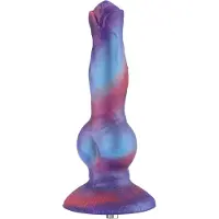 Hismith Premium Fantasy Dog Dildo Alpha aus Premium-Silikon mit KlicLok-Verbindungsstück und Saugnapf