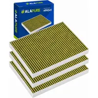 Alapure CleanAir Plus Kohlefilter passend für Bosch 11034226 / 17004035 / DIZ1JX1B6 (3 St.)