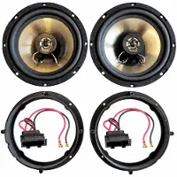Mac Audio Lautsprecher Einbauset passend für VW Golf 5 Touran Tiguan Skoda Yeti Tür vorne