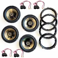 Mac Audio Lautsprecher Einbauset passend für VW Touran Tür vorne und hinten