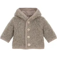 Huttelihut Jacke - Wolle - Teddy - Pixie - Camel Melange - - 1 Jahr (80) - Übergangsjacken