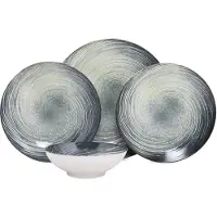 Hermia Concept , GBSATN24Y4101630, Tafelservice (24-teilig), Creme, 100 % PORZELLAN, 25 x 25 x 3 cm
