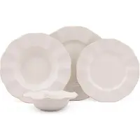 Hermia Concept , MLN24Y2694R520, Essservices, Tafelservice (24 Teile), Creme, Porzellan, 22 x 22 x 2 cm
