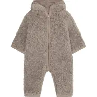 Huttelihut Overall - Wolle - Teddy - Camel Melange - - 68 - Overalls