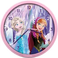 Disney Frozen Zegar Ścienny Na Ścianę 25cm Kraina Lodu Elsa Elza Anna Frozen Dla Dziecka / Fzn3954