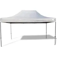 Grasekamp Faltpavillon 3x4,5m Modena grau - extra starkes Gestell