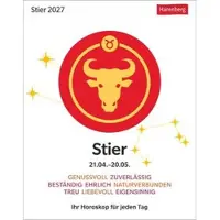 Sonstige Verlage Stier Sternzeichenkalender 2027 - Tagesabreißkalender - Ihr Horoskop für jeden Tag