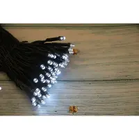 BURI 100 LED Lichterkette CW BBOD 8-Funktionen Doppeltimer | 12 Stück | Weihnachtsdeko LED Lichterkette für Innen & Außen, stimmungsvolle Beleuchtung mit 8 Funktionen