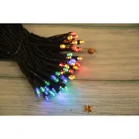 BURI 50 LED Lichterkette MC BBOD 8-Funktionen Doppeltimer | 12 Stück | Multicolor Weihnachtsdeko LED Lichterkette für Innen & Außen, vielseitige Lichteffekte