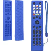 Kwmobile Cover für Hisense ERF2B38H / ERF2K38H /ERF2F38H Hülle - Passgenaues Remote Cover, Fernbedienung Hülle aus Silikon, TV Zubehör in Dunkelblau