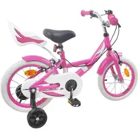 vidaXL Kinderfahrrad 14 Zoll für 3-5 Jahre alt Rosa