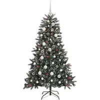 vidaXL Künstlicher Weihnachtsbaum mit 150 LEDs Grün 68 x 68 x 120 cm 3395859