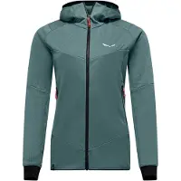 Salewa - Women's Sella Crevasse Hooded Jacket - Fleecejacke Gr 42 türkis
